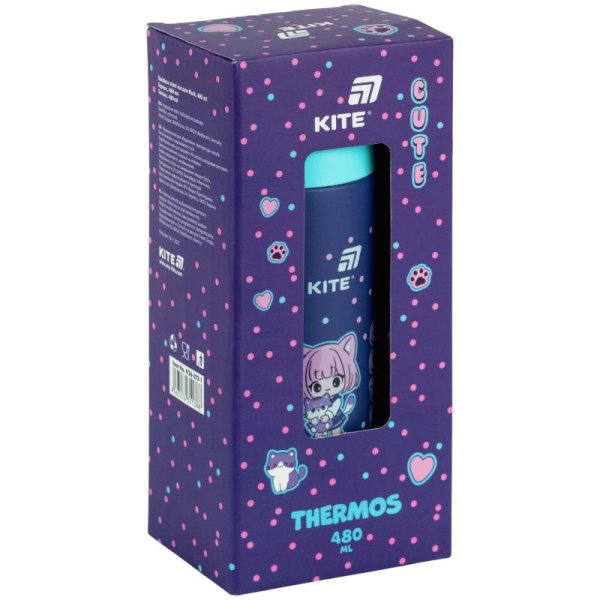 Термос Kite Be Friends K26-312-1, 480 мл