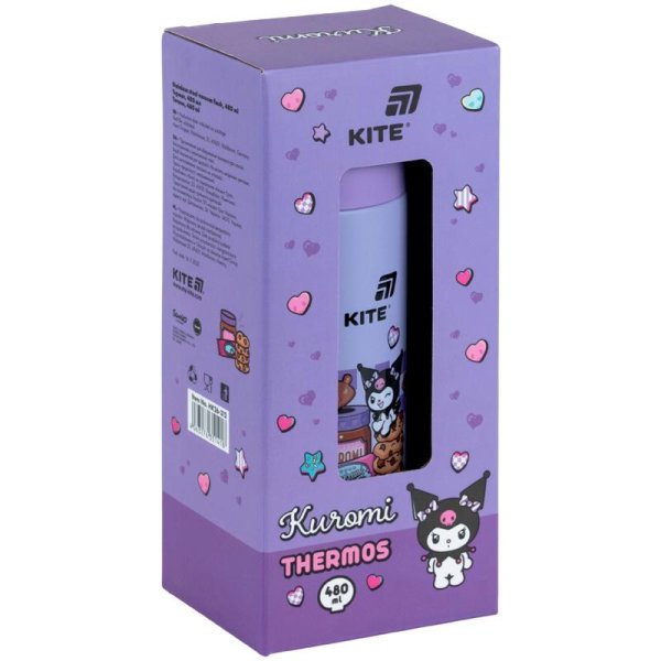 Термос Kite Kuromi HK26-312, 480 мл