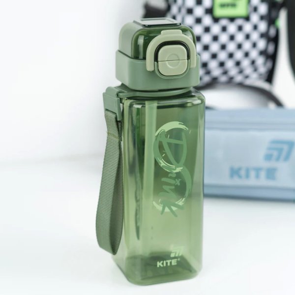 Пляшечка для води Kite K26-1274-3, 800 мл, зелена