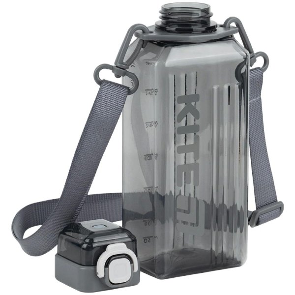 Пляшечка для води Kite K26-1275-2, 650 мл, сіра