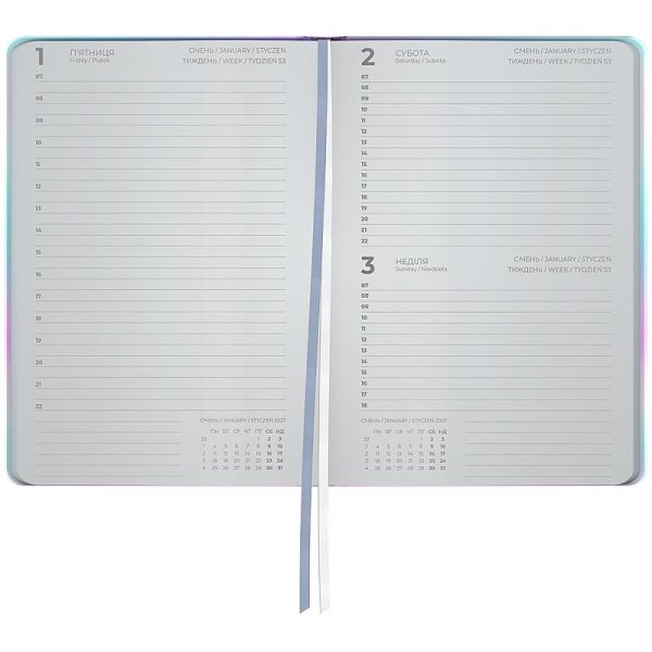 Щоденник 2027 Axent Partner Daily Vibes 145x210мм, Dream Plan Do