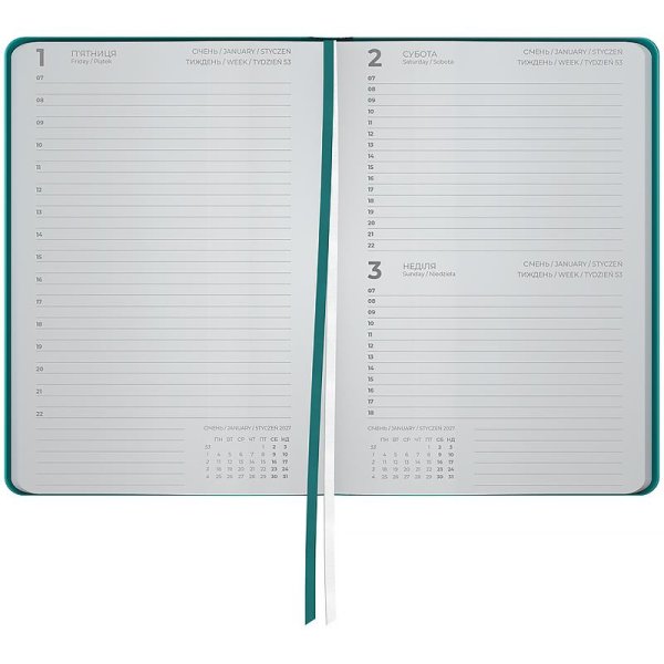 Щоденник 2027 Axent Partner Daily Vibes 145x210мм, Plans inside