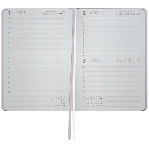 Щоденник 2027 Axent Partner Elegance 145x210мм, Pink mood