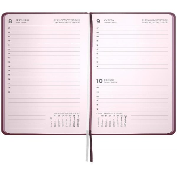 Щоденник 2027 Axent Pocket Mellow 101x146мм, Work hard