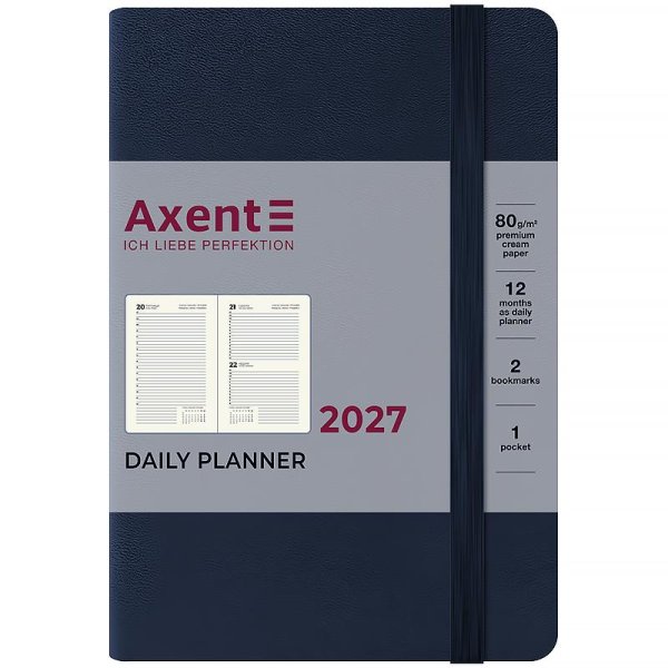 Щоденник 2027 Axent Pocket Strong 101x146мм, синій