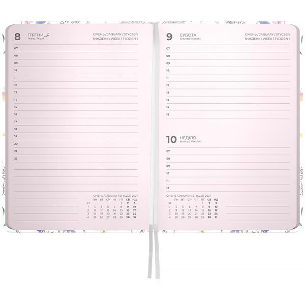 Щоденник 2027 Axent Pocket 101x146мм, Bijoux